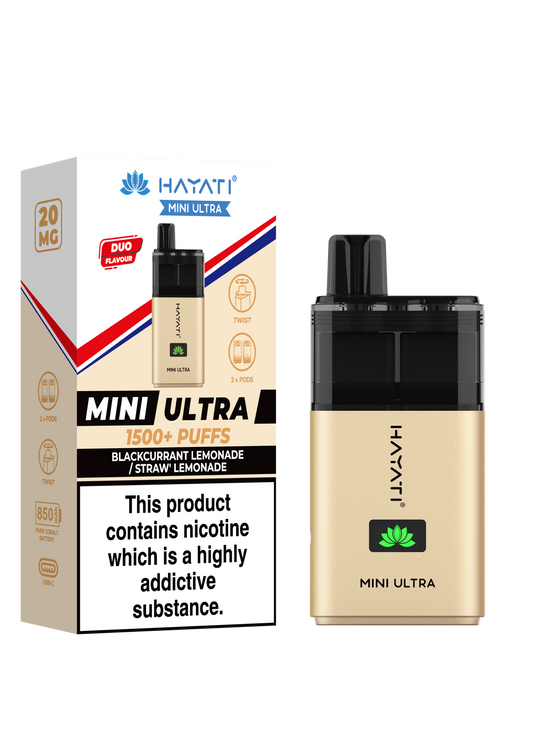 Hayati® Mini Ultra 1500+ Puffs (20MG) - Box of 10