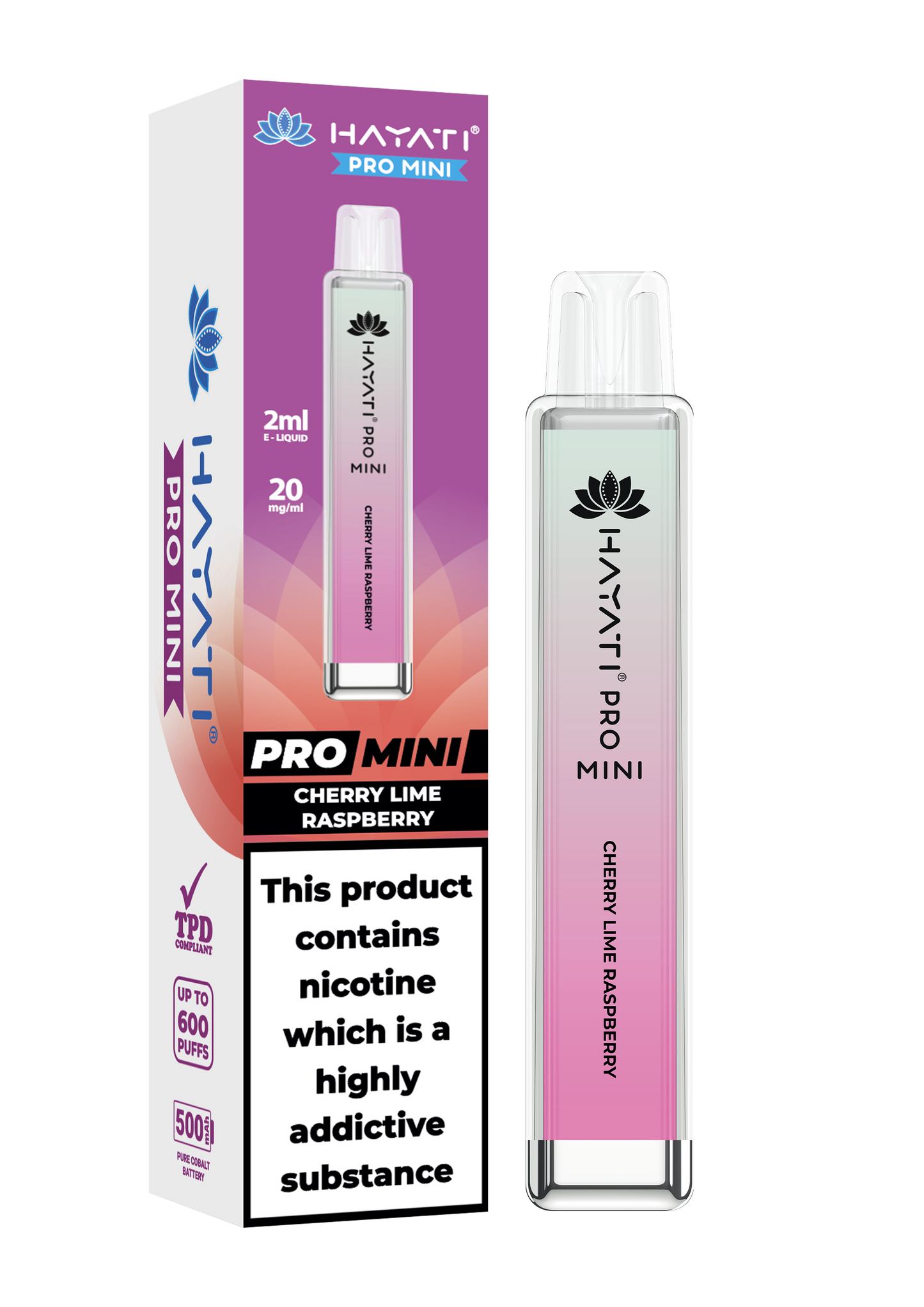 Hayati® Pro Mini 600+ Puffs (20mg) - Box of 10