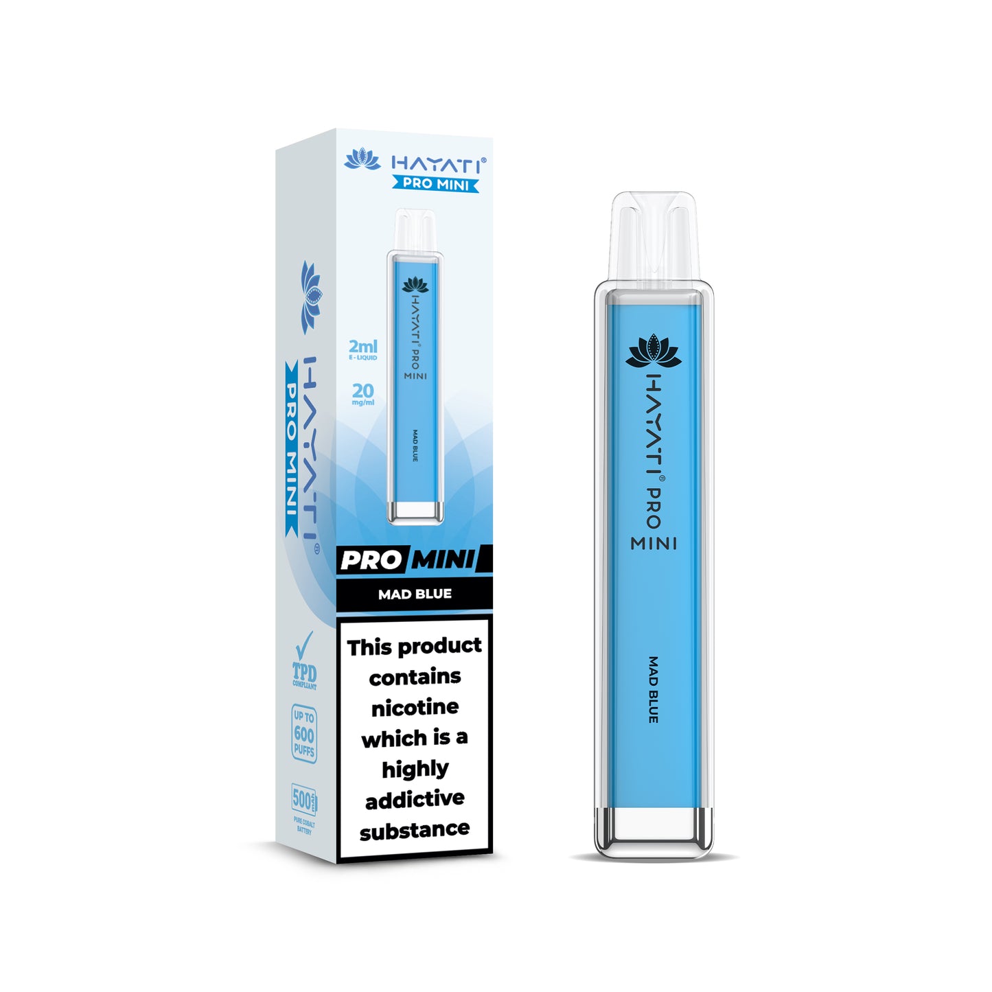 Hayati® Pro Mini 600+ Puffs (20mg) - Box of 10